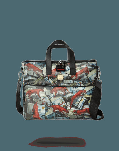 Sprayground - RED LEOPARD MONEY TRAVEL CASE