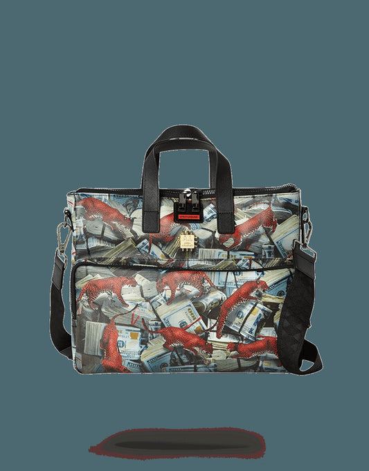 Sprayground - RED LEOPARD MONEY TRAVEL CASE