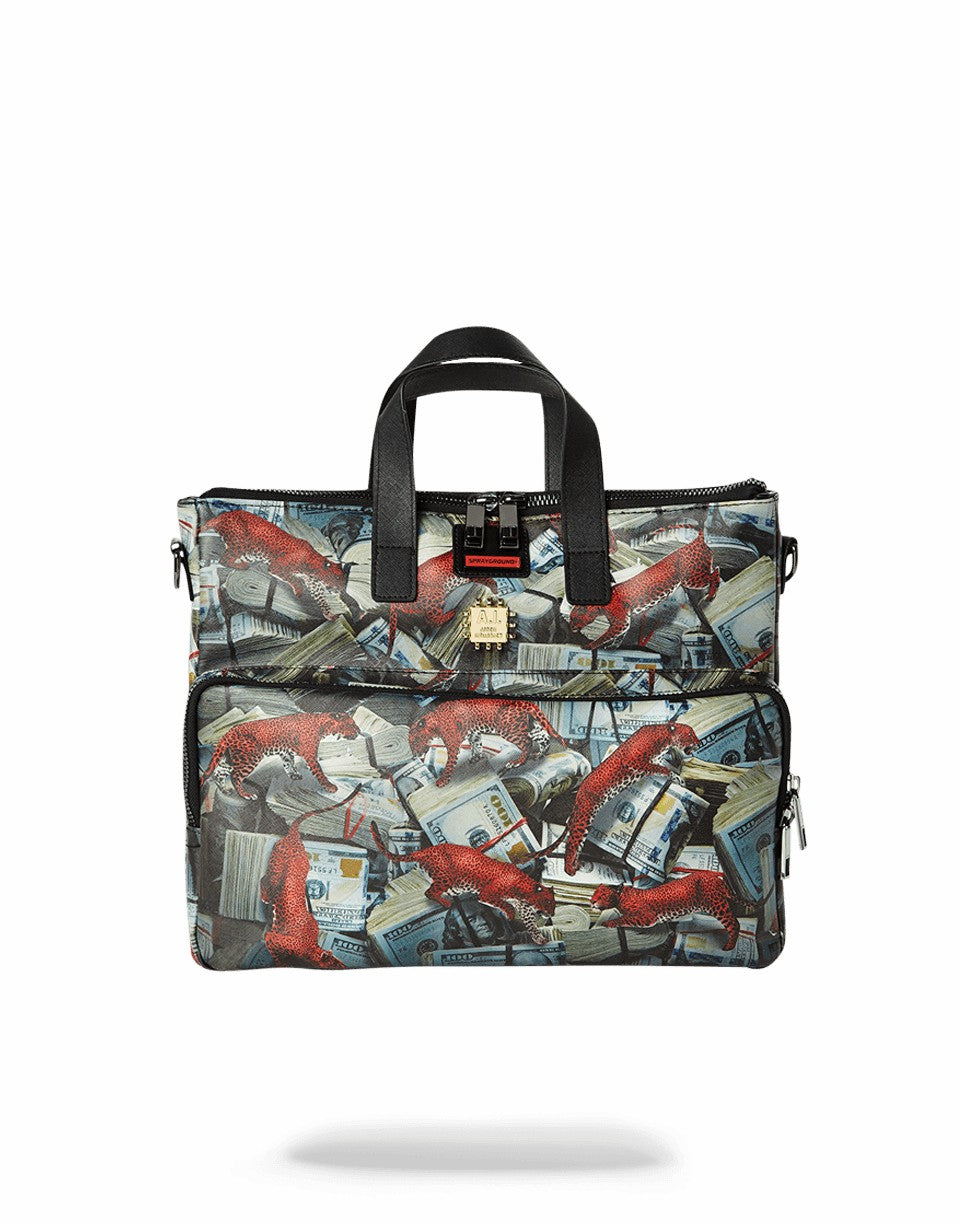 Sprayground - RED LEOPARD MONEY TRAVEL CASE
