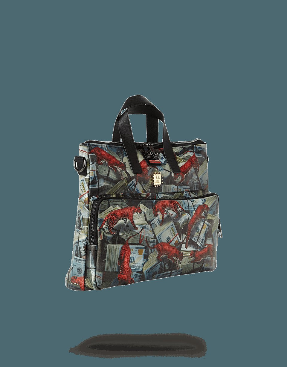 Sprayground - RED LEOPARD MONEY TRAVEL CASE