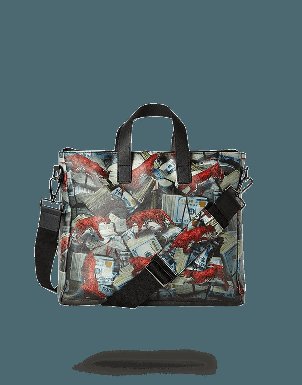 Sprayground - RED LEOPARD MONEY TRAVEL CASE