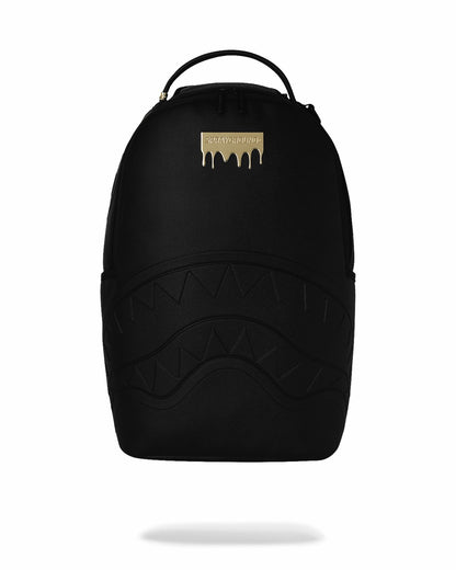 Sprayground - GOLD BRICK DRIP BLACK BACKPACK