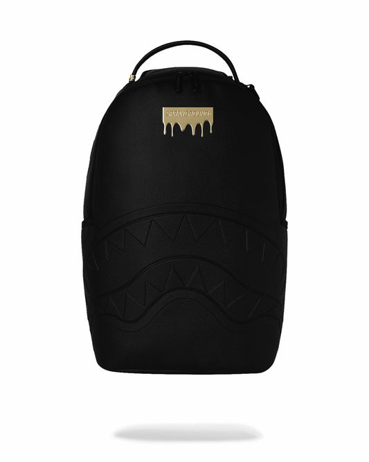 Sprayground - GOLD BRICK DRIP BLACK BACKPACK