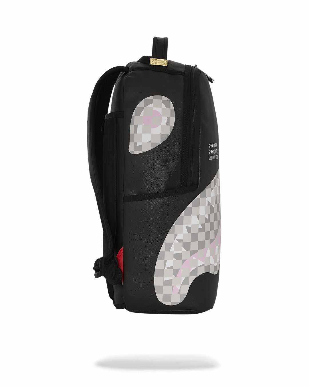 Sprayground - SHARK CENTRAL CREAM BLACK CHECK BACKPACK