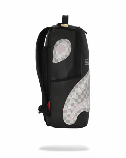 Sprayground - SHARK CENTRAL CREAM BLACK CHECK BACKPACK
