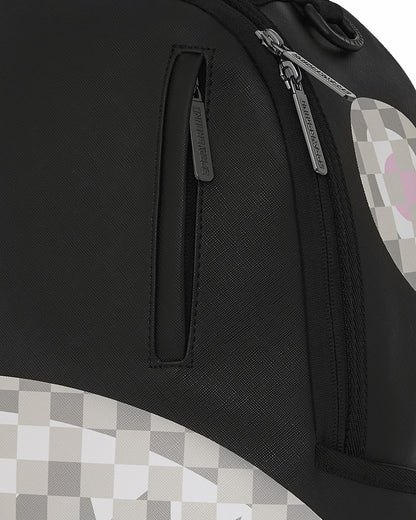 Sprayground - SHARK CENTRAL CREAM BLACK CHECK BACKPACK