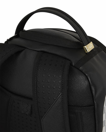 Sprayground - SHARK CENTRAL CREAM BLACK CHECK BACKPACK