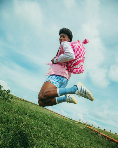 Sprayground - FURZILLA SHARK (PINK CHECK) BACKPACK