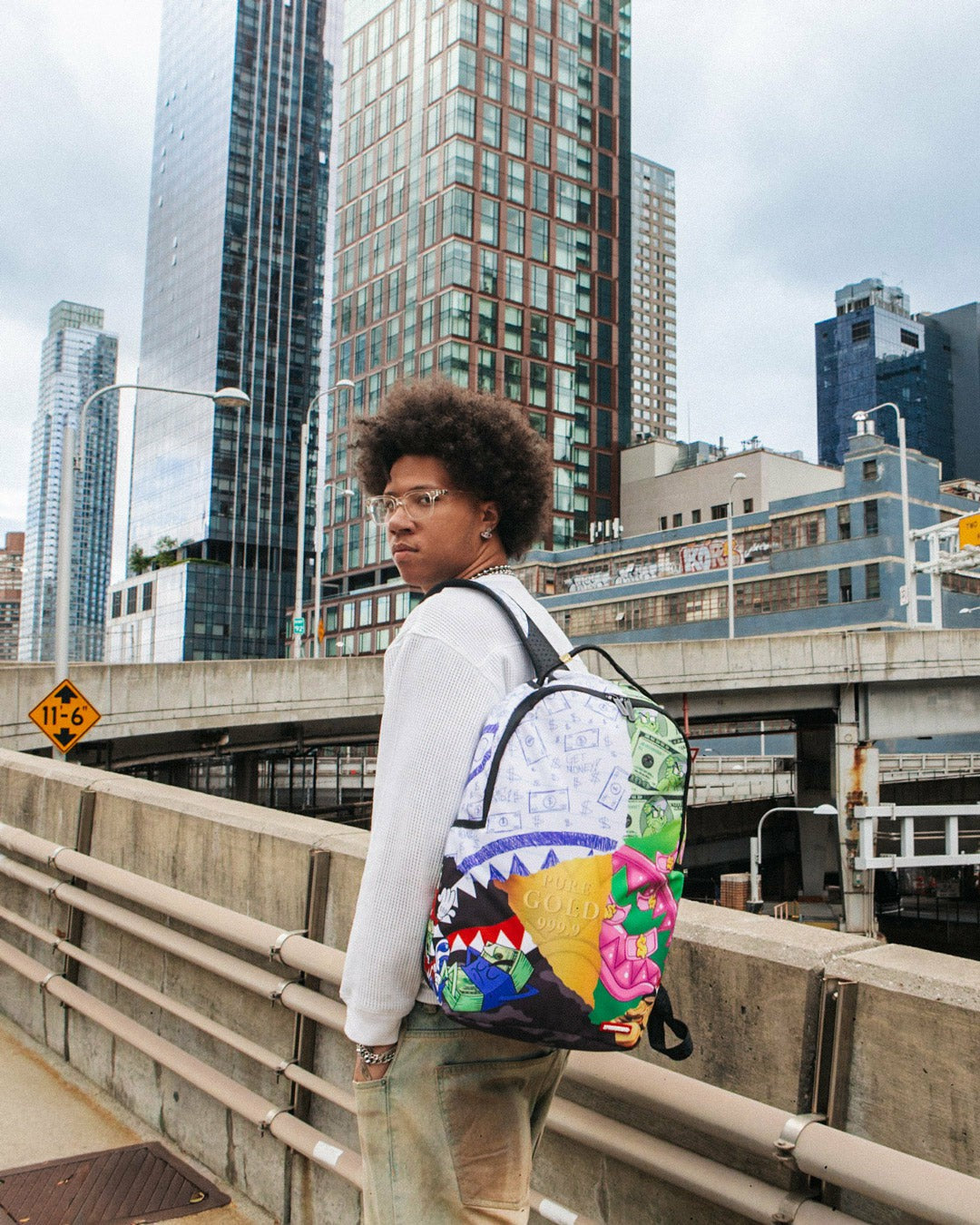 Sprayground - MEAN MONEY COLLAGE BACKPACK
