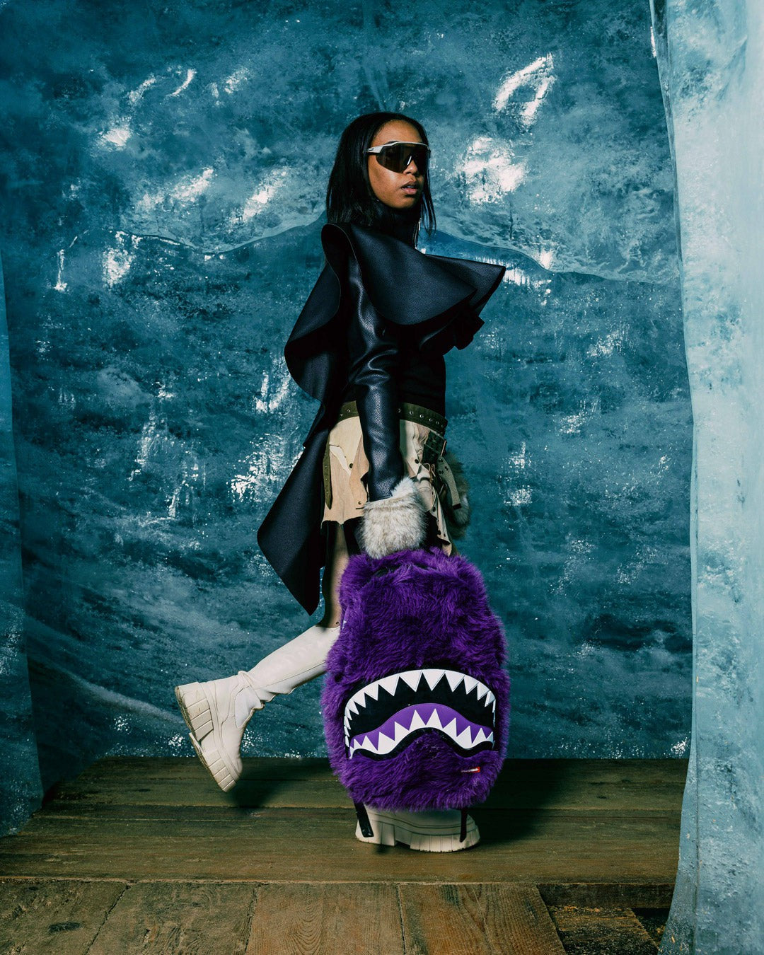 Sprayground - FURZILLA SHARK (PURP) BACKPACK