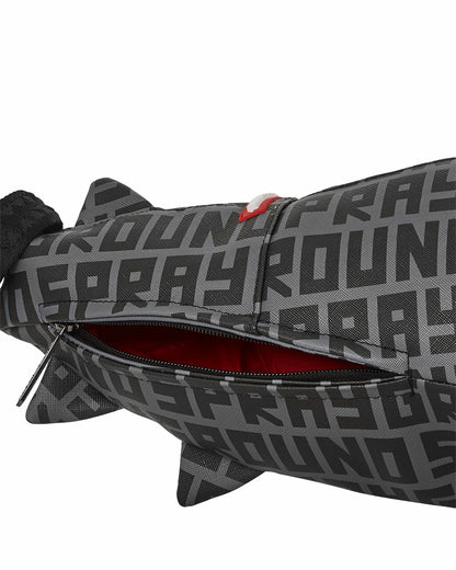 Sprayground - SHARKFINITY STEALTH PILOT SHARK SHAPE DUFFLE