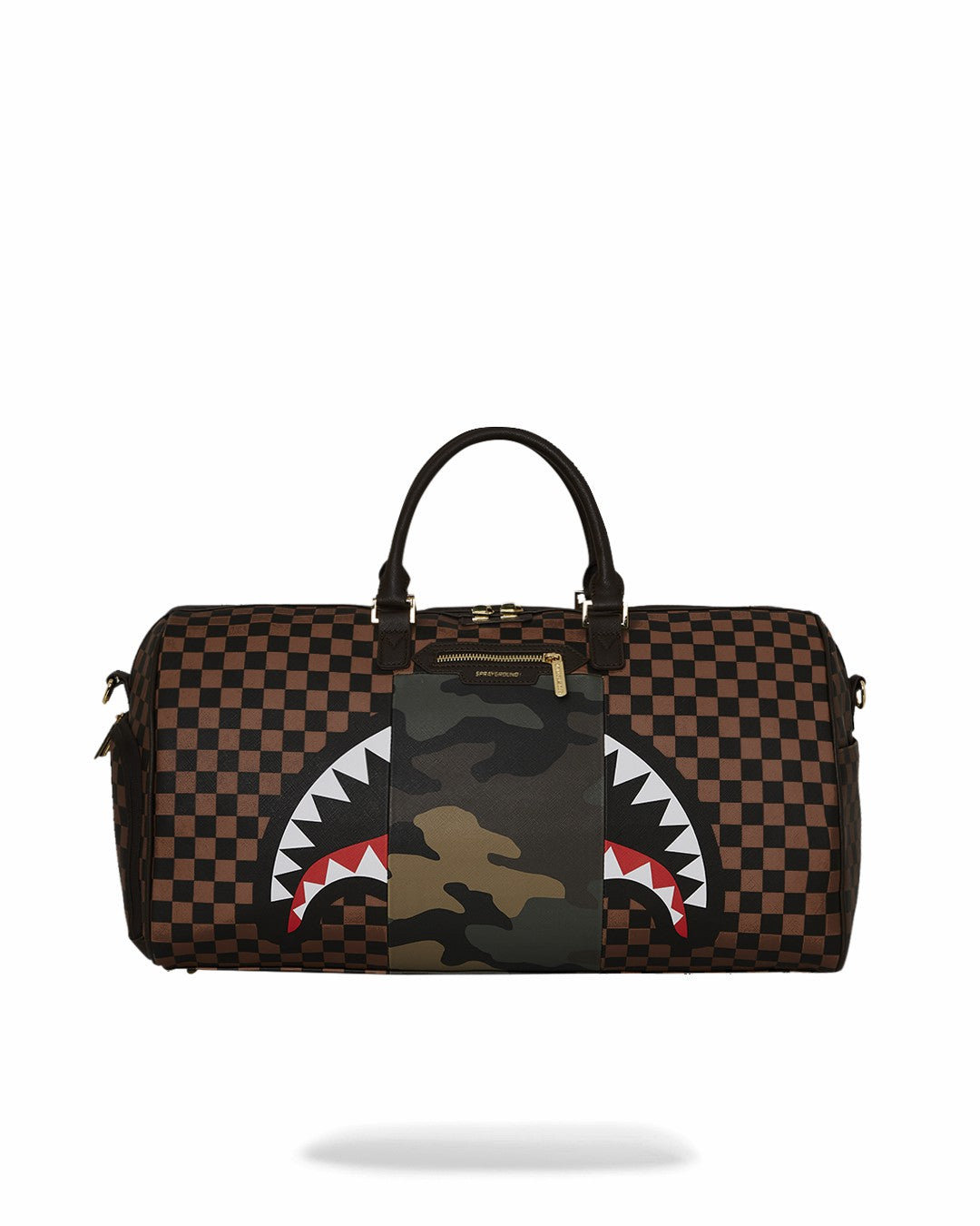 Sprayground - EXTERIOR GOLD ZIP POCKET SHARKS IN PARIS DUFFLE