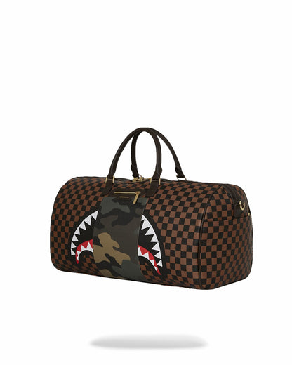 Sprayground - EXTERIOR GOLD ZIP POCKET SHARKS IN PARIS DUFFLE