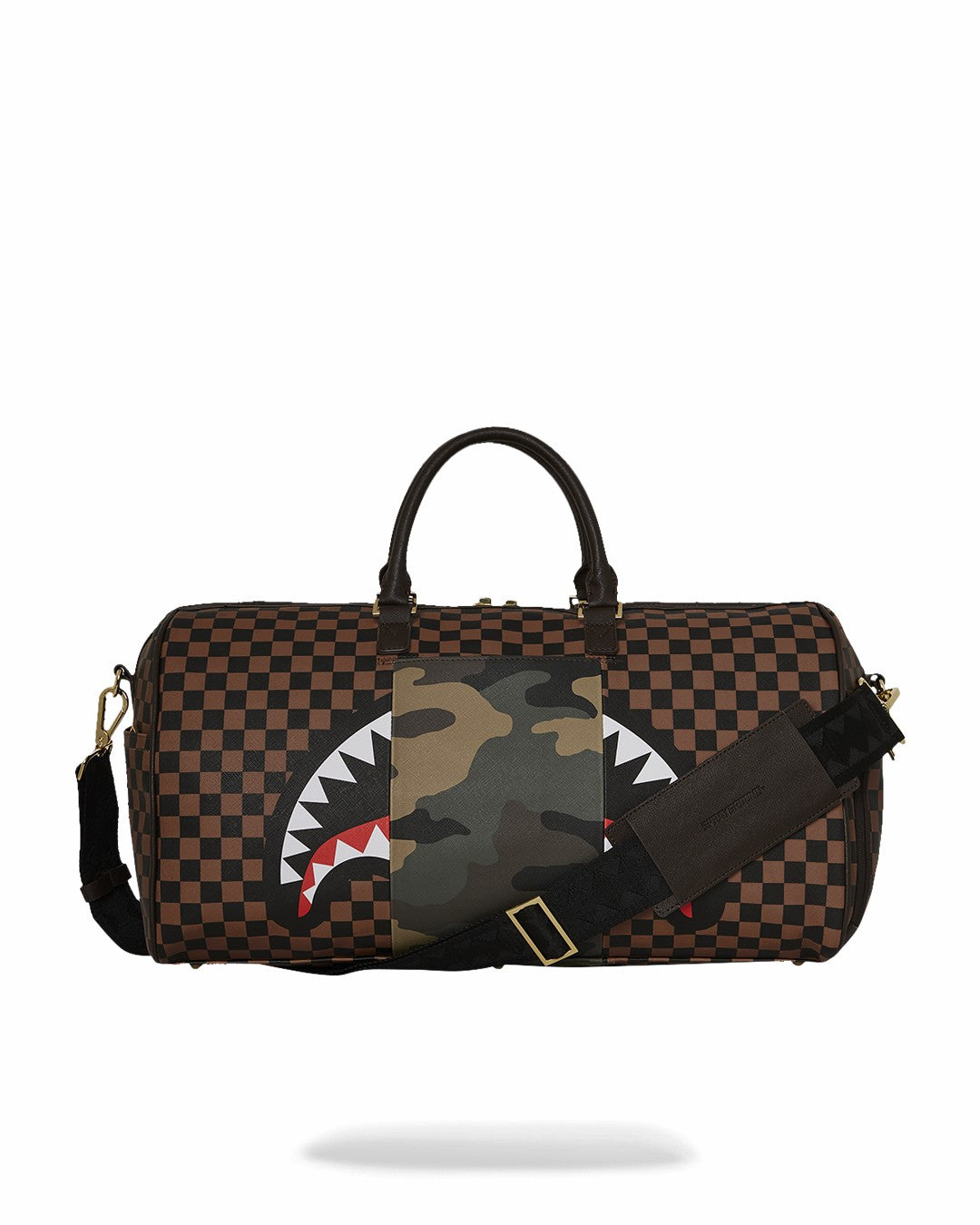 Sprayground - EXTERIOR GOLD ZIP POCKET SHARKS IN PARIS DUFFLE