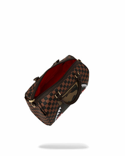 Sprayground - EXTERIOR GOLD ZIP POCKET SHARKS IN PARIS MINI DUFFLE