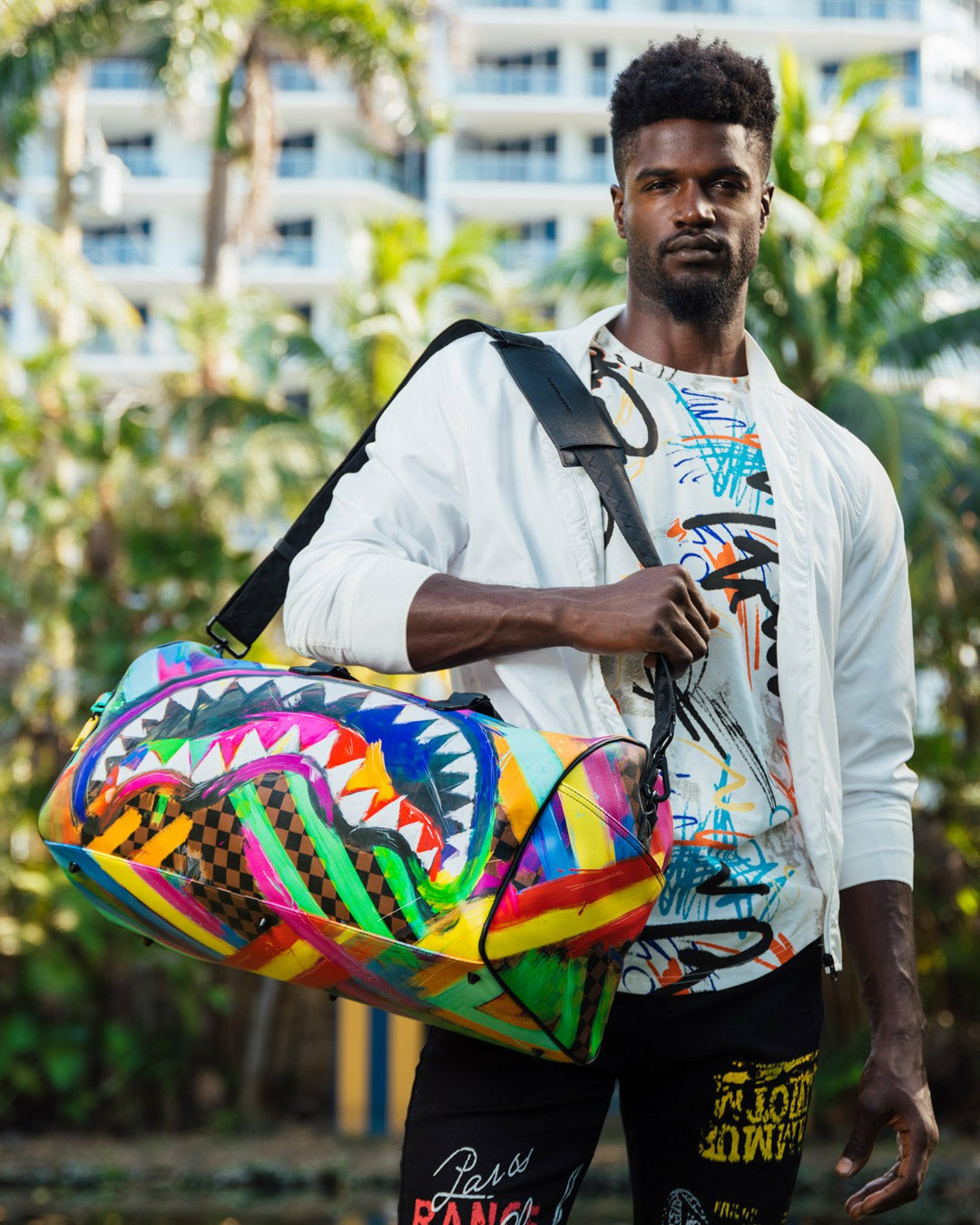Sprayground - SHARKS IN PARIS CITY STREAKS DUFFLE