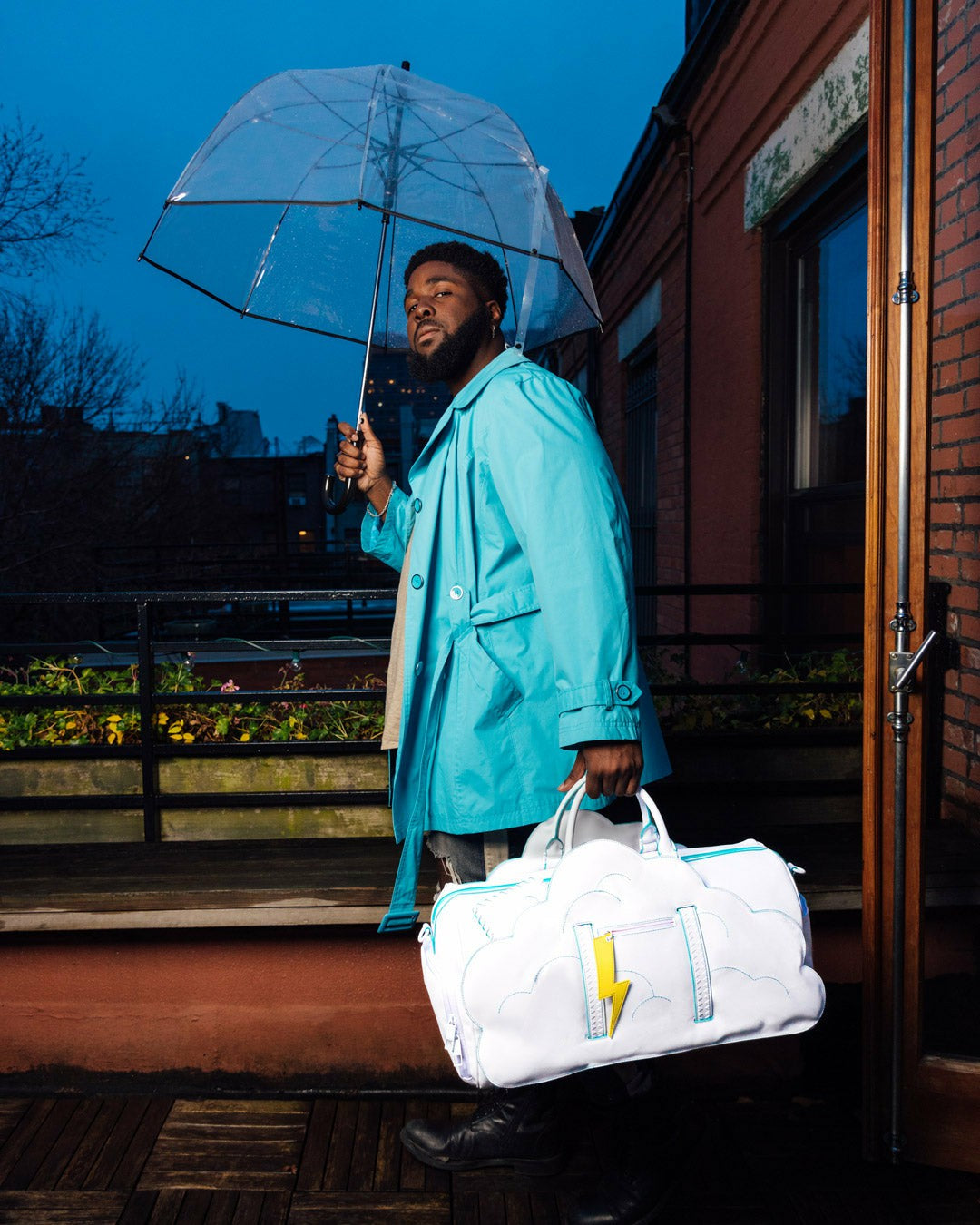 Sprayground - CLOUDY WITH A CHANCE OF SHARK DUFFLE