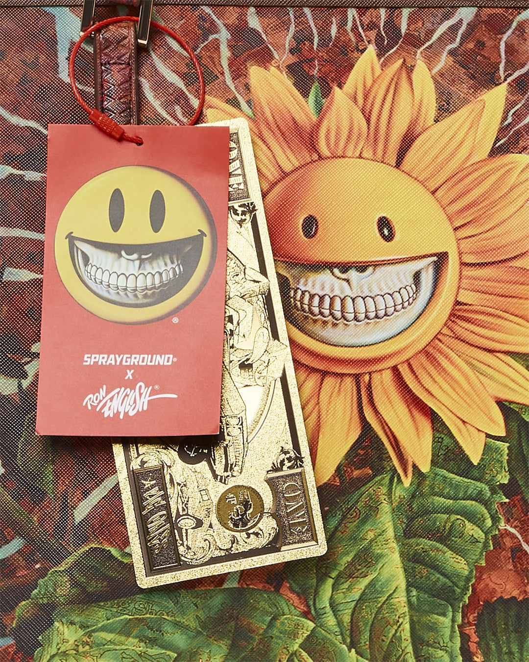 Sprayground - SUNFLOWER GRIN RON ENGLISH COLLAB TOTE