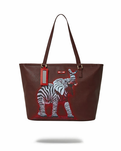 Sprayground - ZEBRA ELEPHANT RON ENGLISH COLLAB TOTE