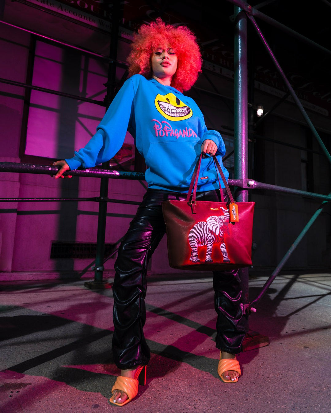 Sprayground - ZEBRA ELEPHANT RON ENGLISH COLLAB TOTE