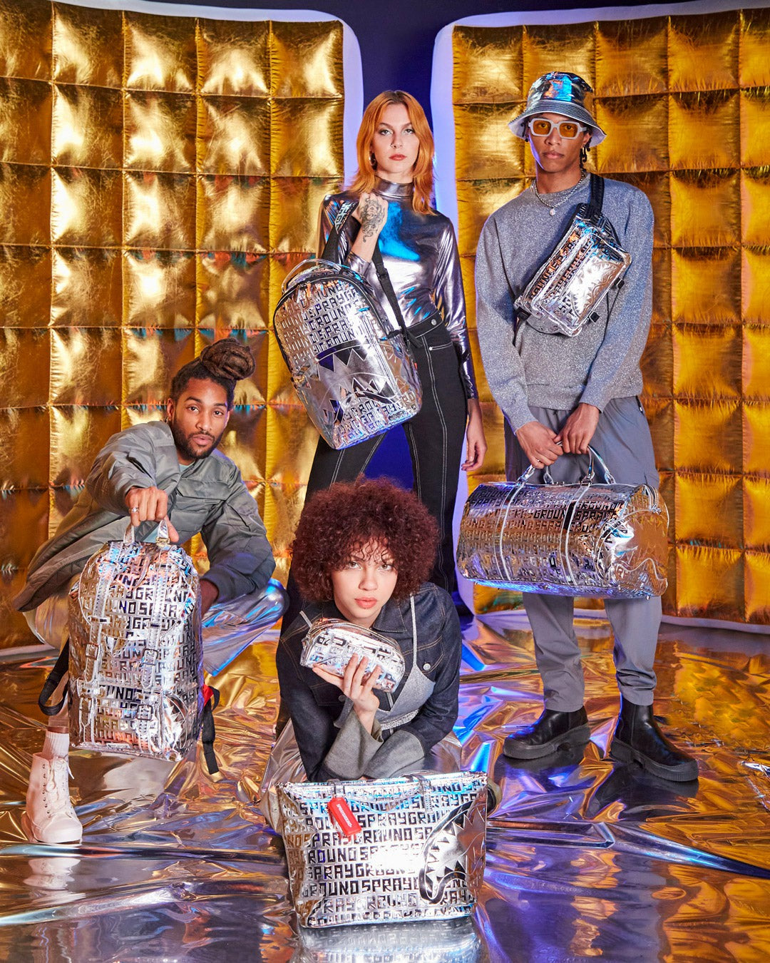 Sprayground - FUTURE TITAN (METALLIC) CARGO CROSSBODY