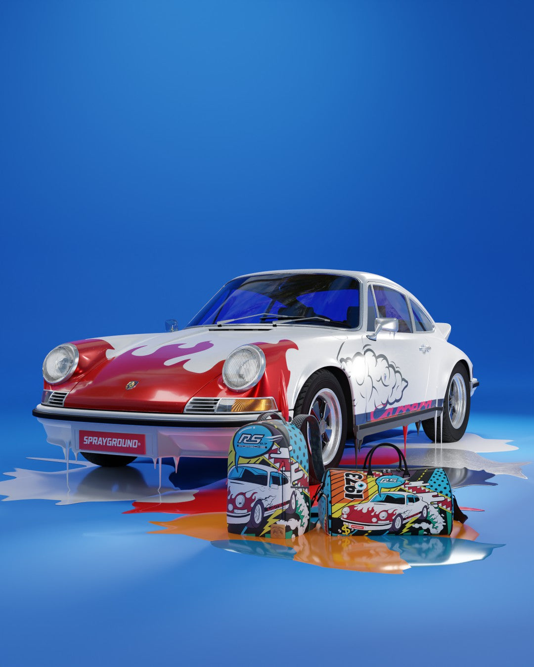 Sprayground - PORSCHE 1972 COLLAB DUFFLE (ONLY 1,911 UNITS MADE)