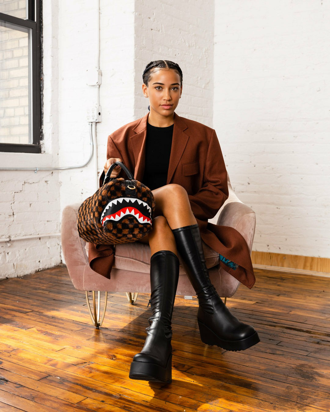 Sprayground - FURRR SHARKS IN PARIS MINI DUFFLE