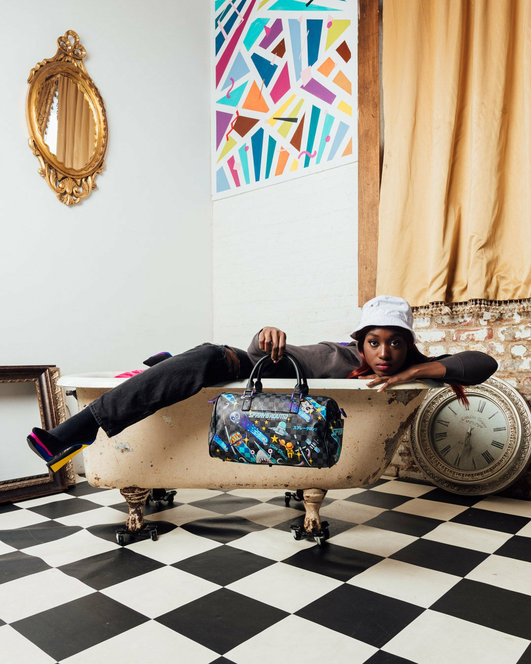 Sprayground - WTF ALIEN INVASION MINI DUFFLE