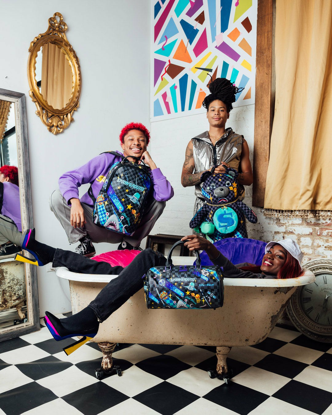Sprayground - WTF ALIEN INVASION MINI DUFFLE