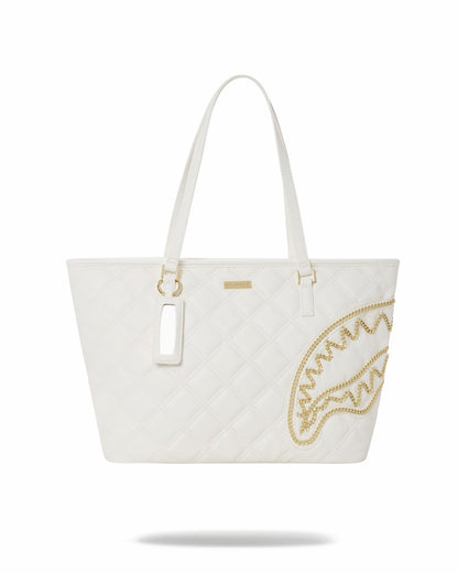 Sprayground - RIVIERA LE BLANC GOLD CHAIN SHARK TOTE