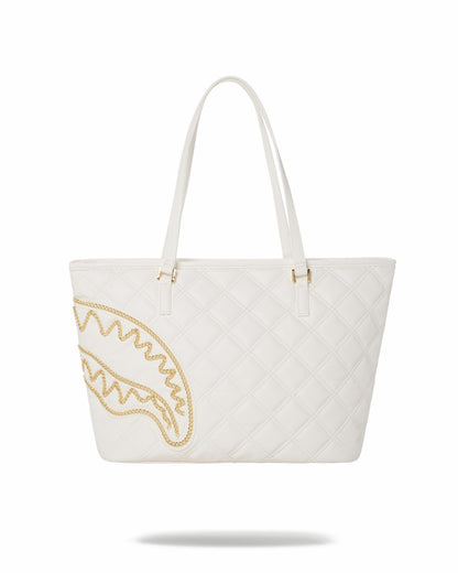 Sprayground - RIVIERA LE BLANC GOLD CHAIN SHARK TOTE