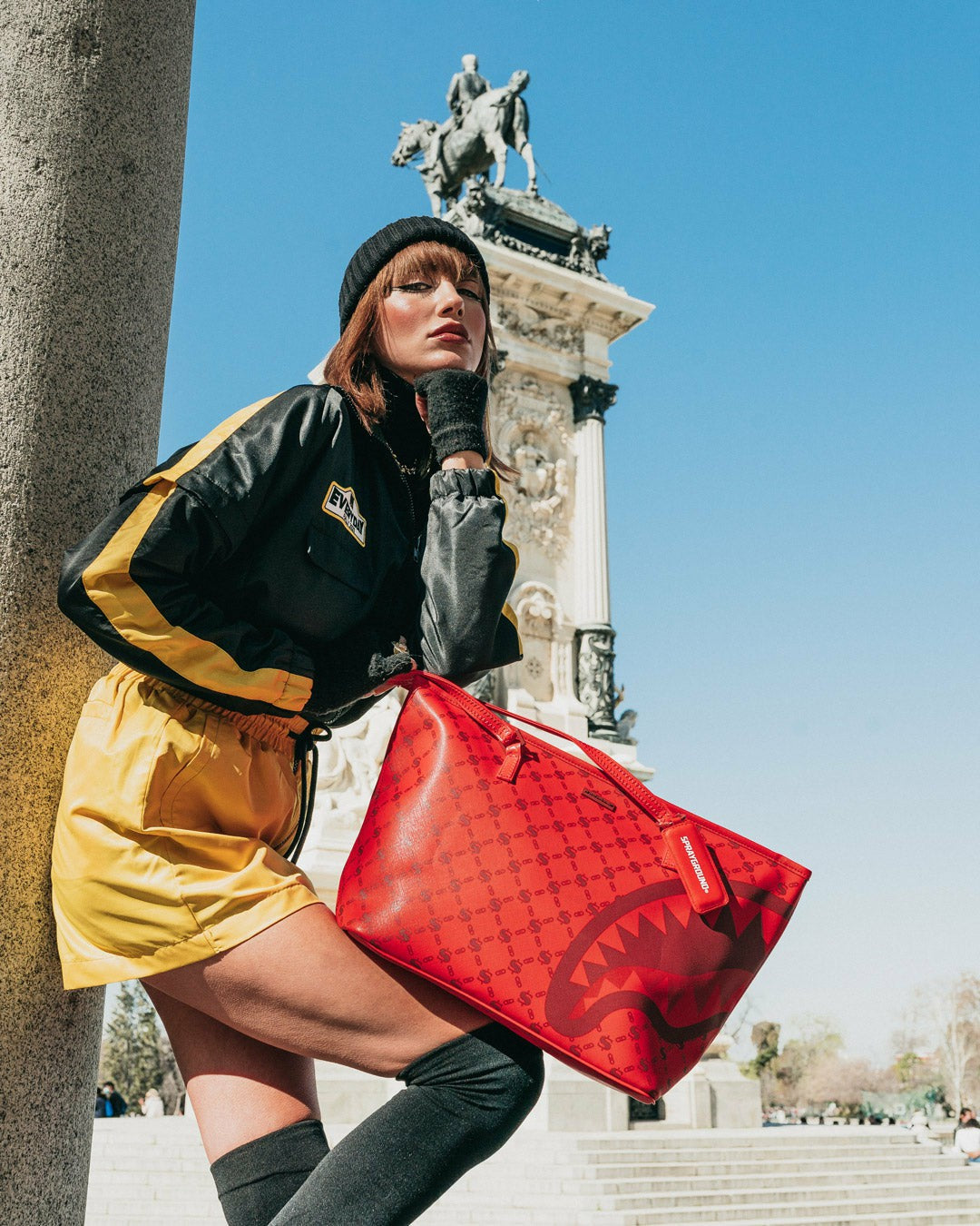 Sprayground - MONEY PATTERN BRICK TOTE