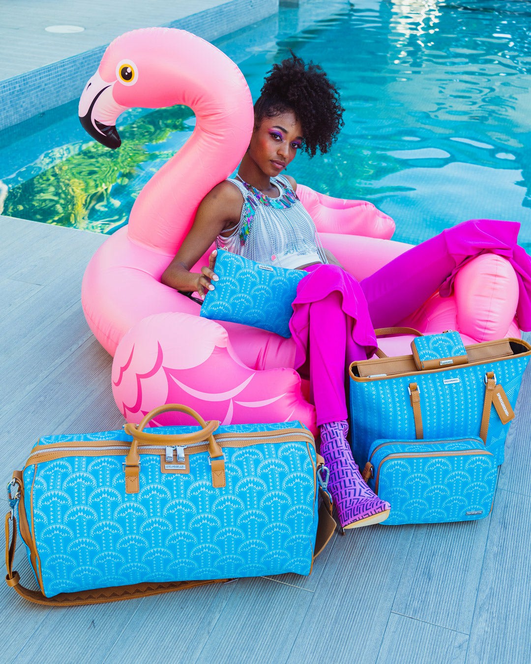 Sprayground - ILLUCHAINS TURQ TOTE