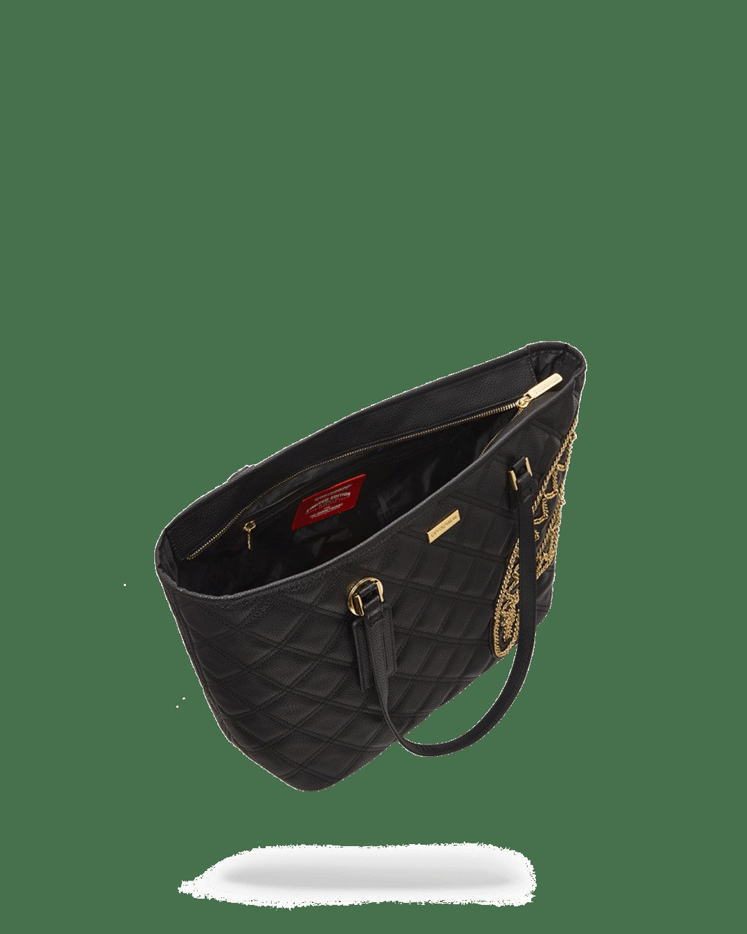 Sprayground - NOIR QUILT GOLD CHAIN SHARK TOTE