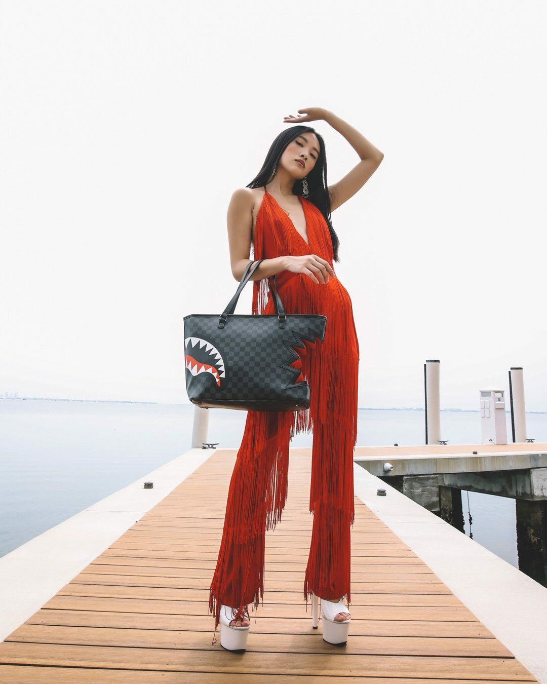 Sprayground - SHARK BITE SHARKS IN PARIS GRAY TOTE
