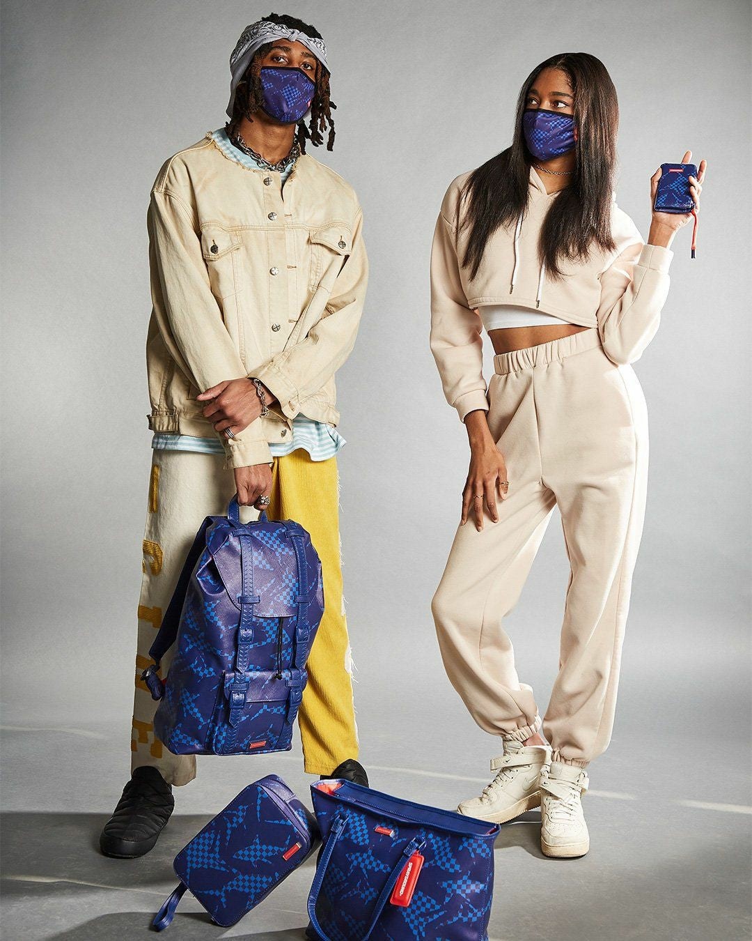 Sprayground - SHARK CHECK (BLUE) TOTE