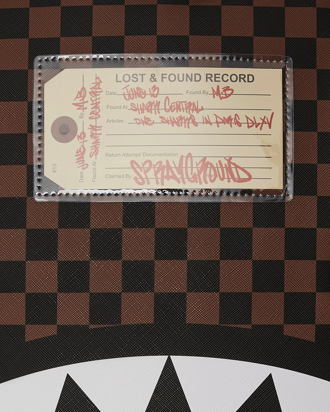 Sprayground - SHARKS IN PARIS LOST & FOUND BACKPACK
