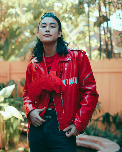 Sprayground - RED RIVIERA SHARKMOUTH CROSSBODY