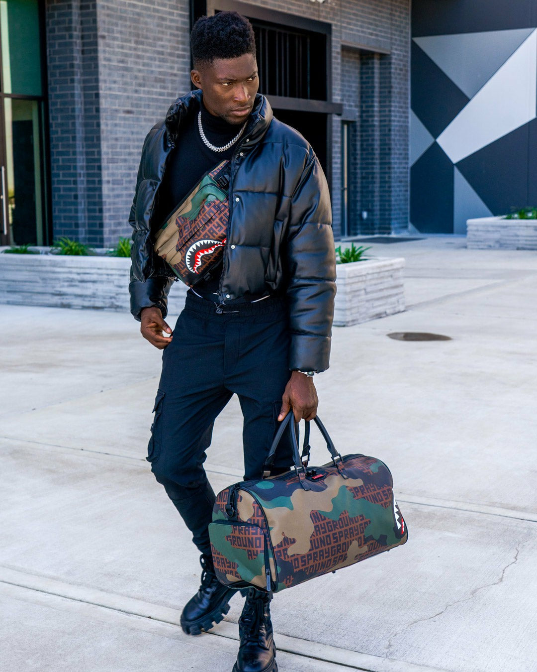 Sprayground - CAMO INFINITI DUFFLE