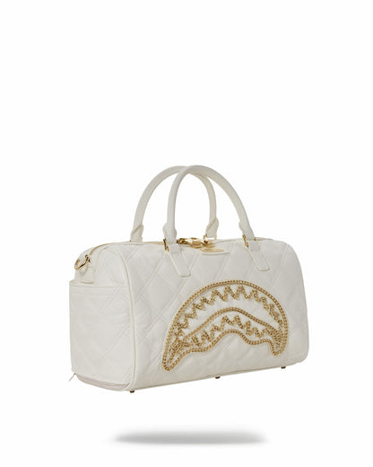 Sprayground - RIVIERA LE BLANC GOLD CHAIN SHARK MINI DUFFLE