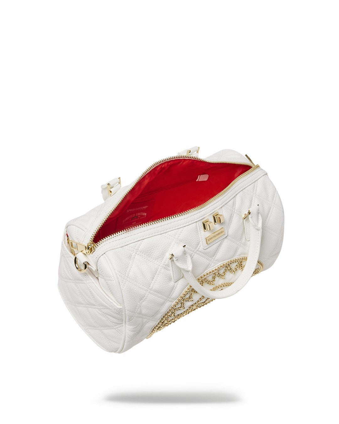 Sprayground - RIVIERA LE BLANC GOLD CHAIN SHARK MINI DUFFLE