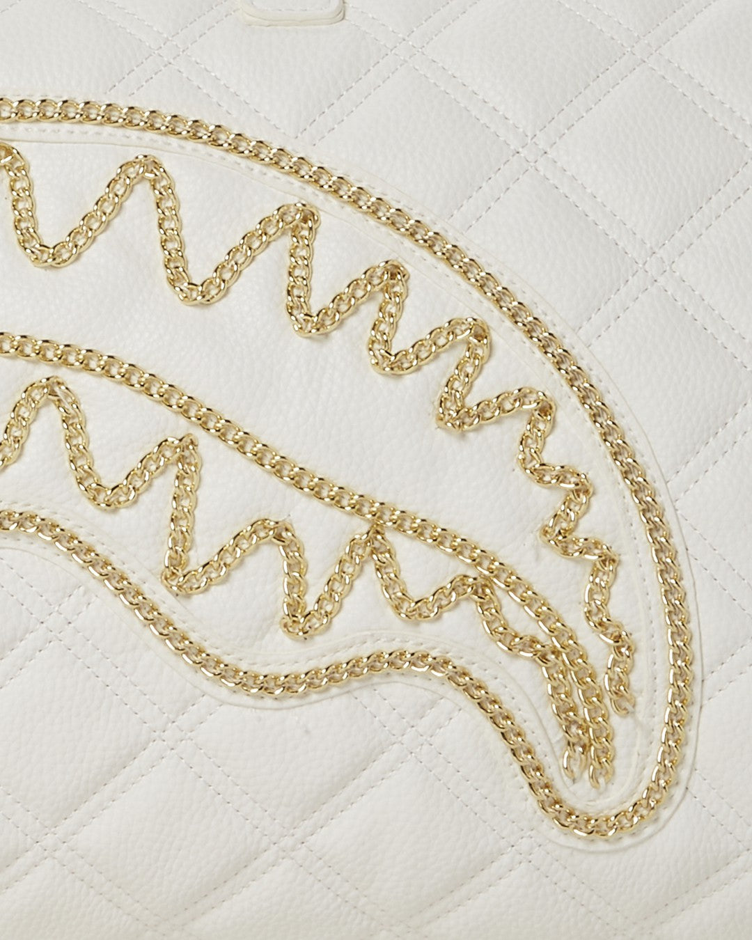 Sprayground - RIVIERA LE BLANC GOLD CHAIN SHARK DUFFLE