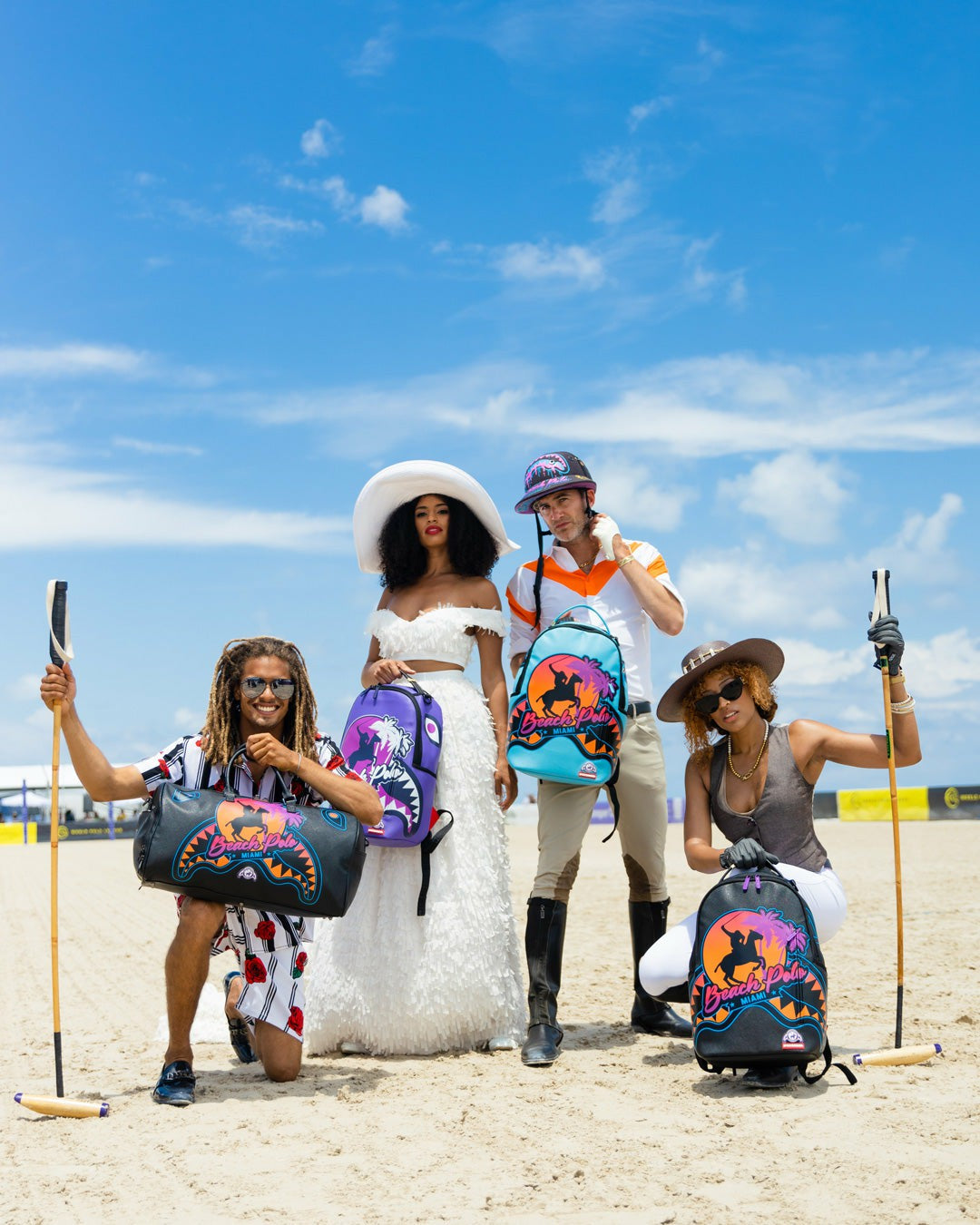 Sprayground - MIAMI BEACH POLO COLLAB DUFFLE (BLACK)