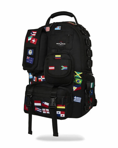 Sprayground - JAMES FIRST CLASS GLOBAL FLAGS SPECIAL OPS CARGO BACKPACK