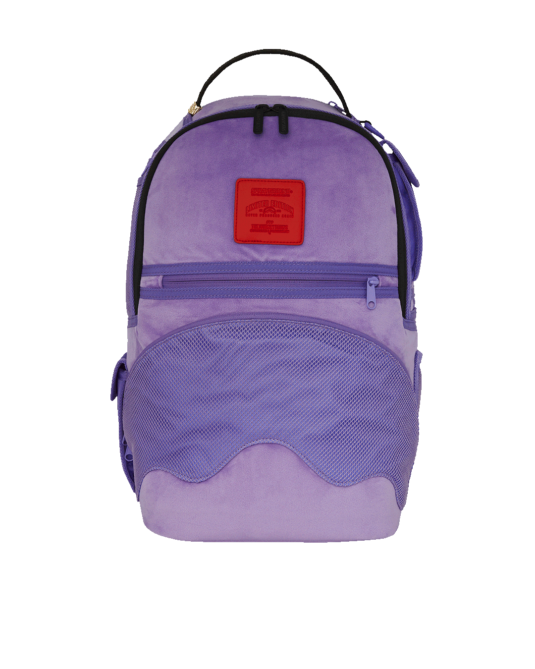 Sprayground - NOOO WAY!!! A REVERSIBLE BACKPACK - PURPLE VELOUR TO OG SHARKS IN PARI
