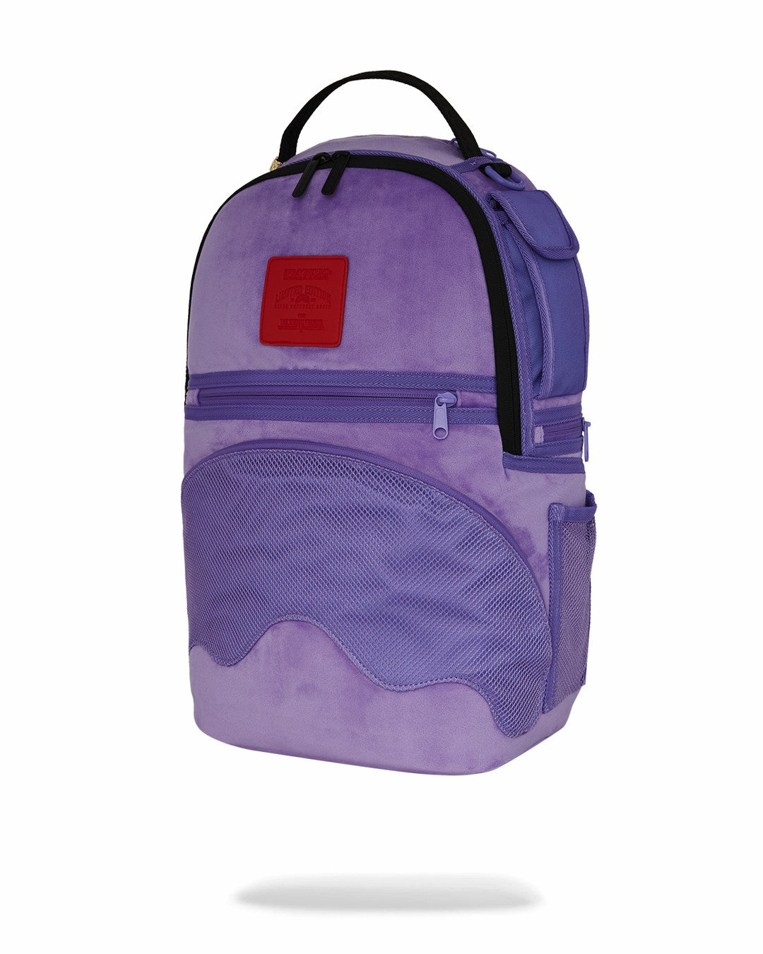 Sprayground - NOOO WAY!!! A REVERSIBLE BACKPACK - PURPLE VELOUR TO OG SHARKS IN PARI