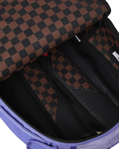 Sprayground - NOOO WAY!!! A REVERSIBLE BACKPACK - PURPLE VELOUR TO OG SHARKS IN PARI