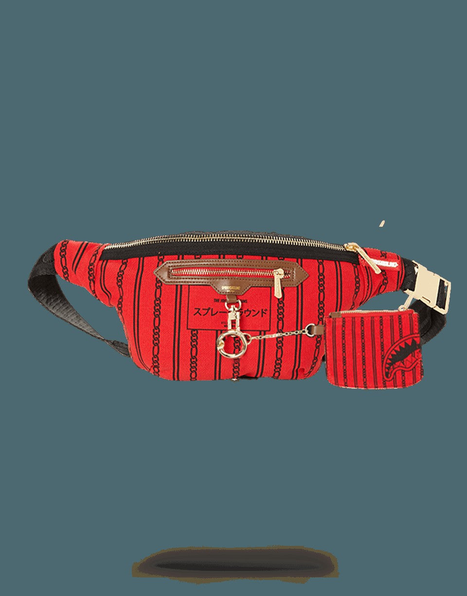 Sprayground - REVERSE SHARKS IN PARIS CROSSBODY (RED)
