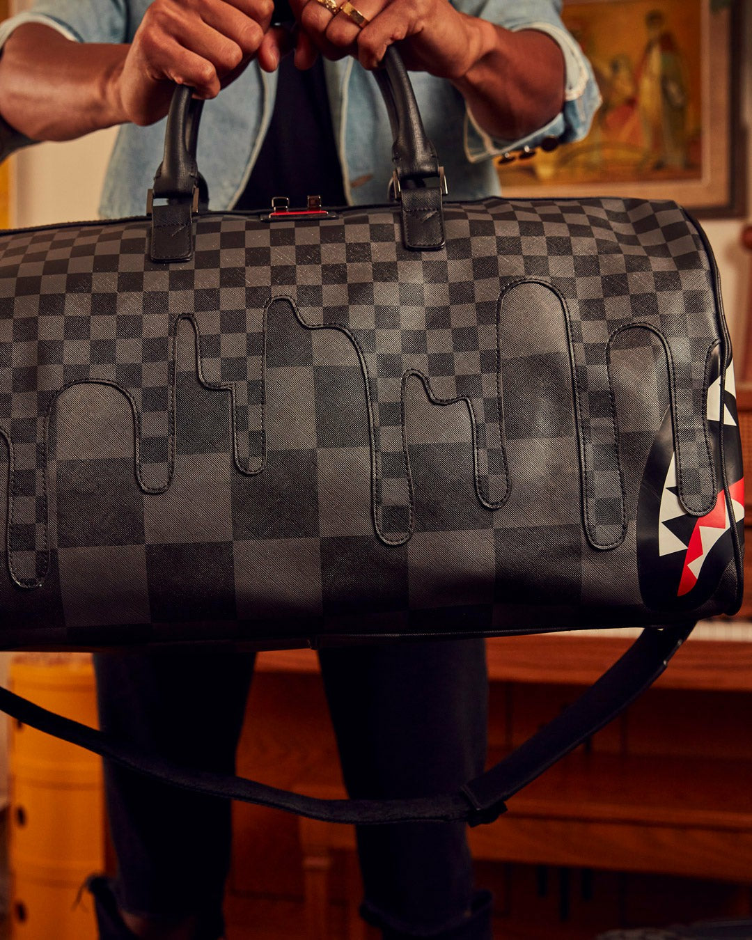 Sprayground - XTC GREY SHARKS IN PARIS DUFFLE