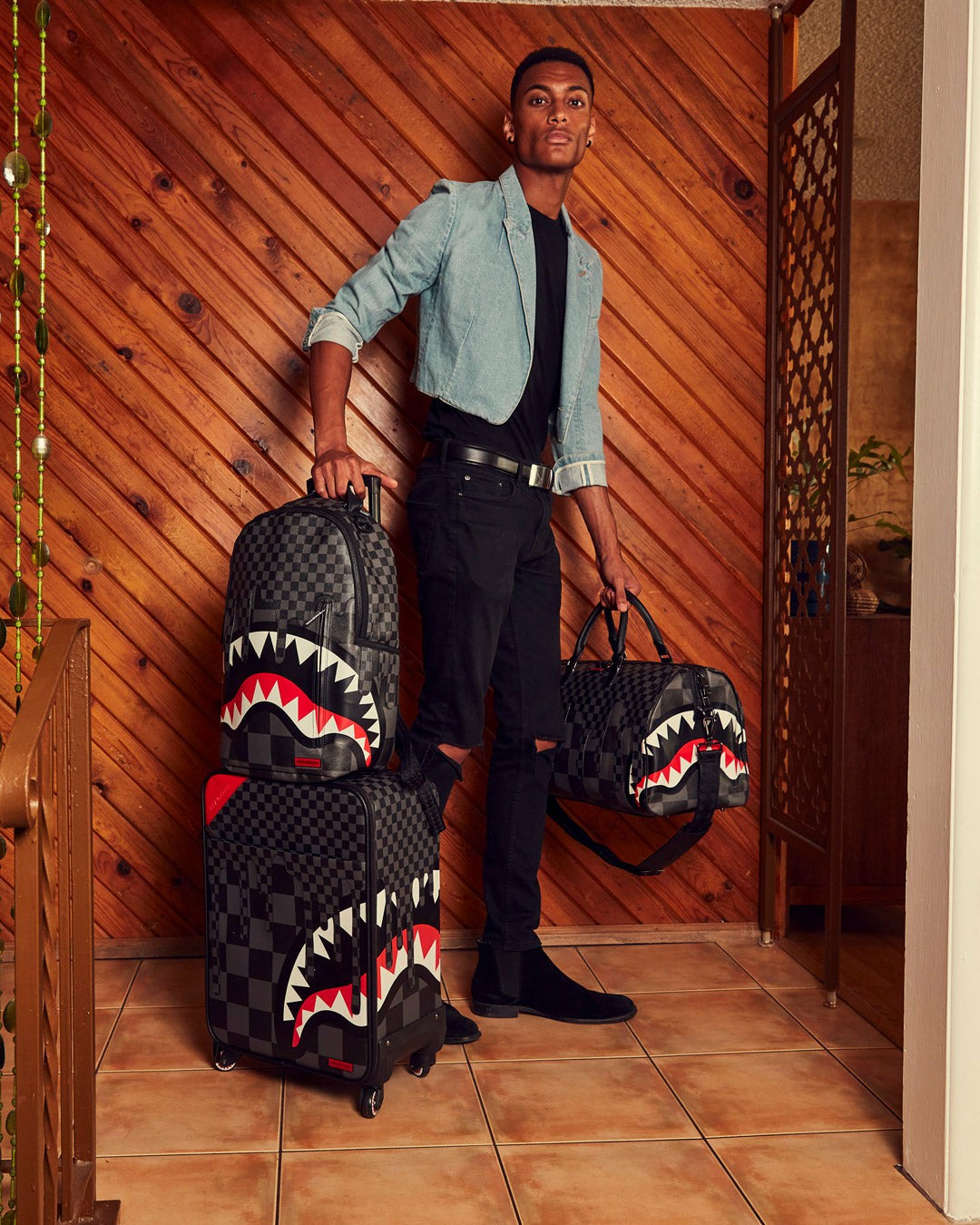 Sprayground - XTC GREY SHARKS IN PARIS DUFFLE